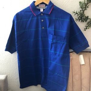 Vintage Studio Chesterfield blue polo.  Size M.  Mens polo.  NWT.